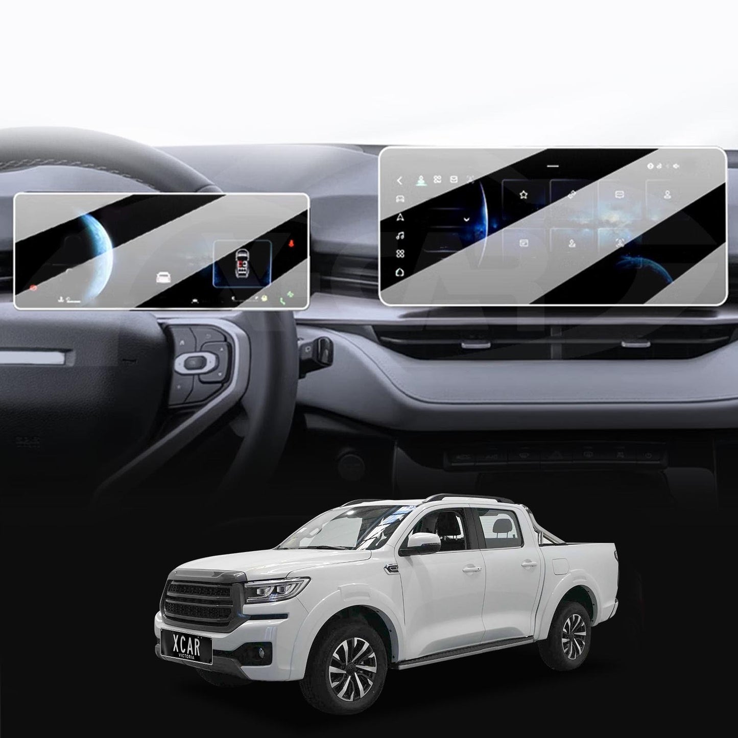 Tempered Glass Dash Center Console Screen Protector for GWM Cannon 2024-Onwards Touchscreen Cover Accessories