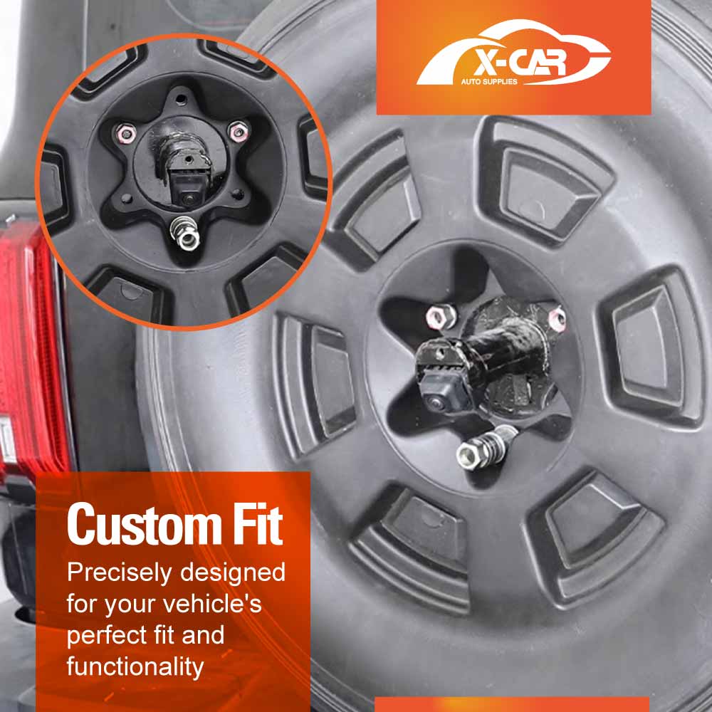 Spare Wheel Cover with Fake Tyre for GWM Tank 300 2023-Onwards Tire Protective case Exterior Modification Accessories Matt Black