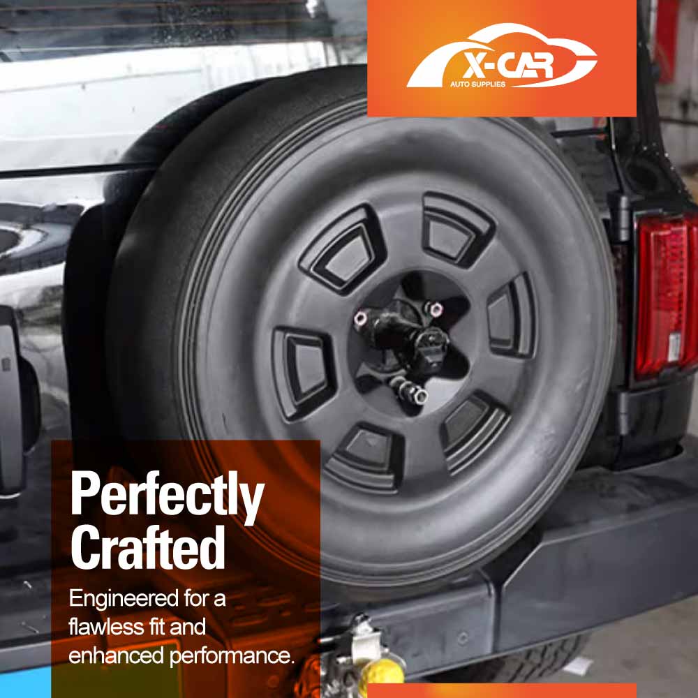 Spare Wheel Cover with Fake Tyre for GWM Tank 300 2023-Onwards Tire Protective case Exterior Modification Accessories Matt Black