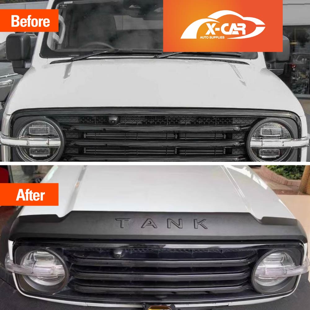 Scoop Hood Cover With Bonnet Protector for GWM Tank 300 Tank300 2023-2025 Body Kit Hood Bonnet Car Exterior Accessories