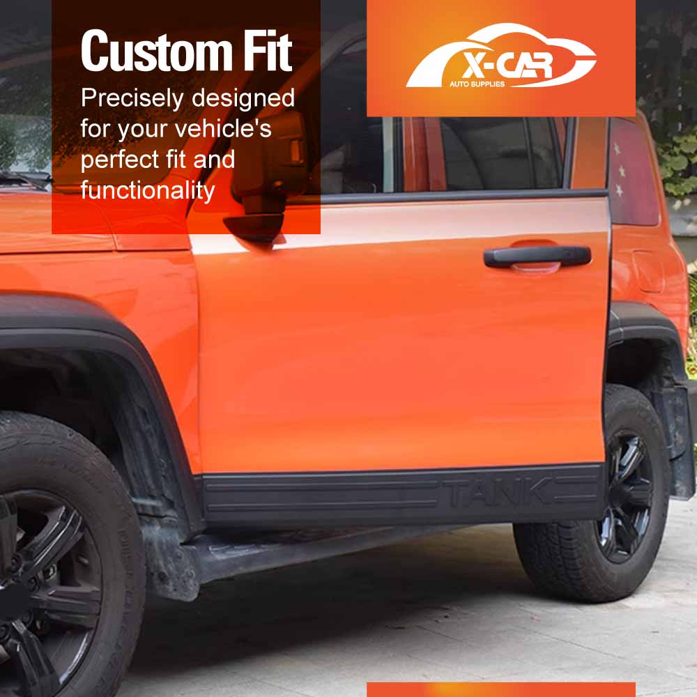 Side Door Body Skirt Cladding Trims for GWM Tank 300 Tank300 2023-Onwards ABS Moulding Protector Panel Exterior 4WD Accessories