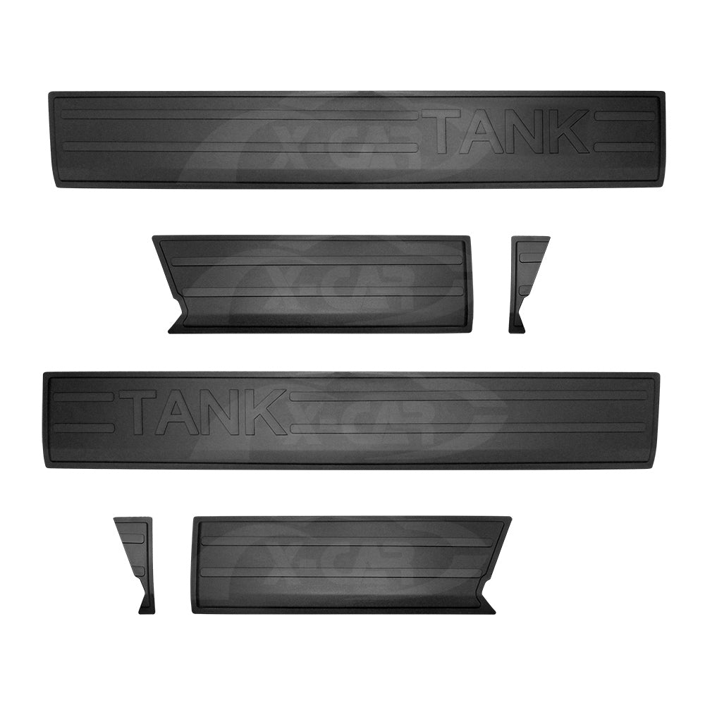 Side Door Body Skirt Cladding Trims for GWM Tank 300 Tank300 2023-Onwards ABS Moulding Protector Panel Exterior 4WD Accessories