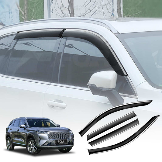 Weathershields for GWM Haval H6 2021-Onwards Car Weather Shields Wind Deflectors Window Sun Visor 4-Piece Set