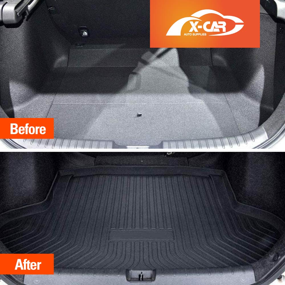 3D Floor Mats Boot Liner for Honda Civic Sedan 10th 2016-2021 All Weather Heavy Duty Cargo Car Trunk Luggage Tray
