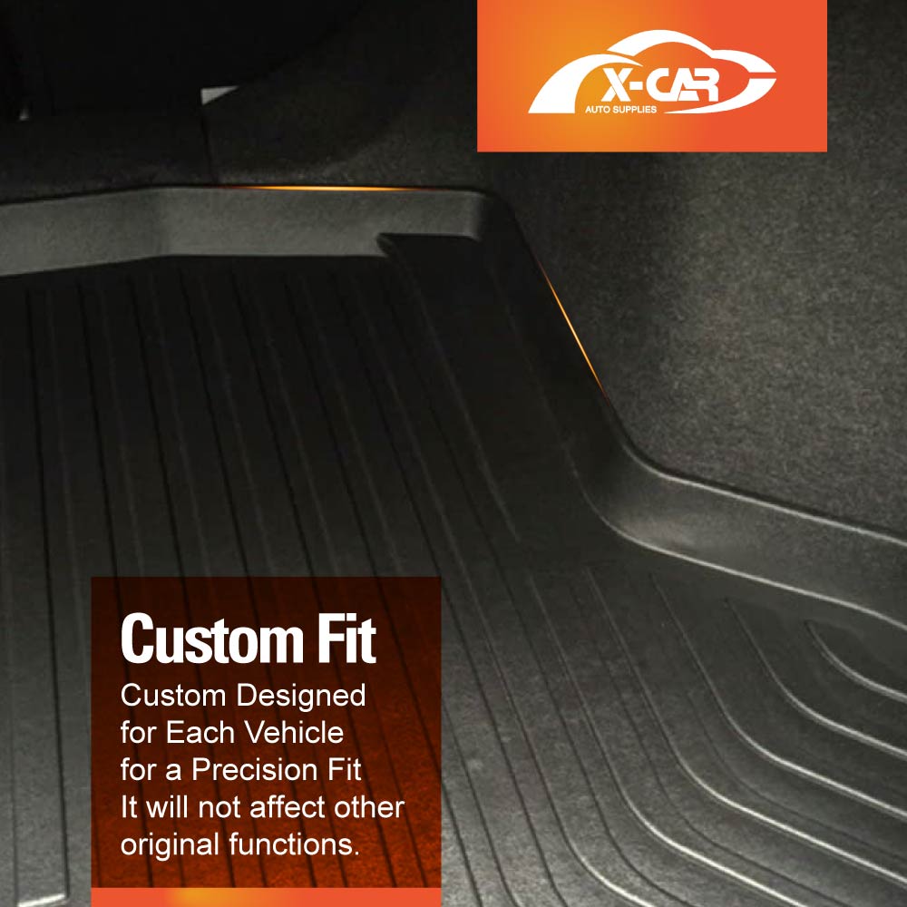 3D Floor Mats Boot Liner for Honda Civic Sedan 10th 2016-2021 All Weather Heavy Duty Cargo Car Trunk Luggage Tray