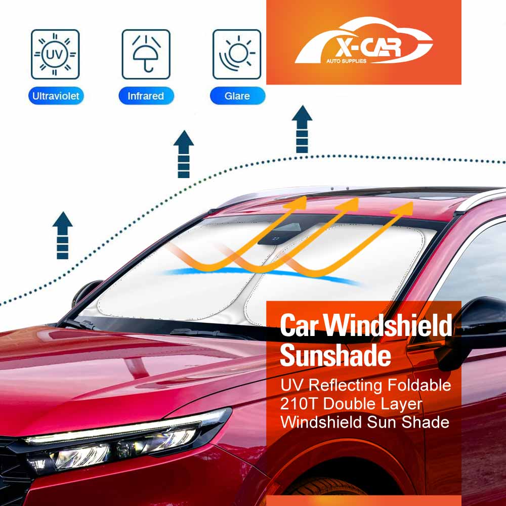 WindScreen Sun Shade for Honda CR-V CRV 2023-2025 Blocks UV Rays Foldable Custom Wind Screen Sun Visor Protector