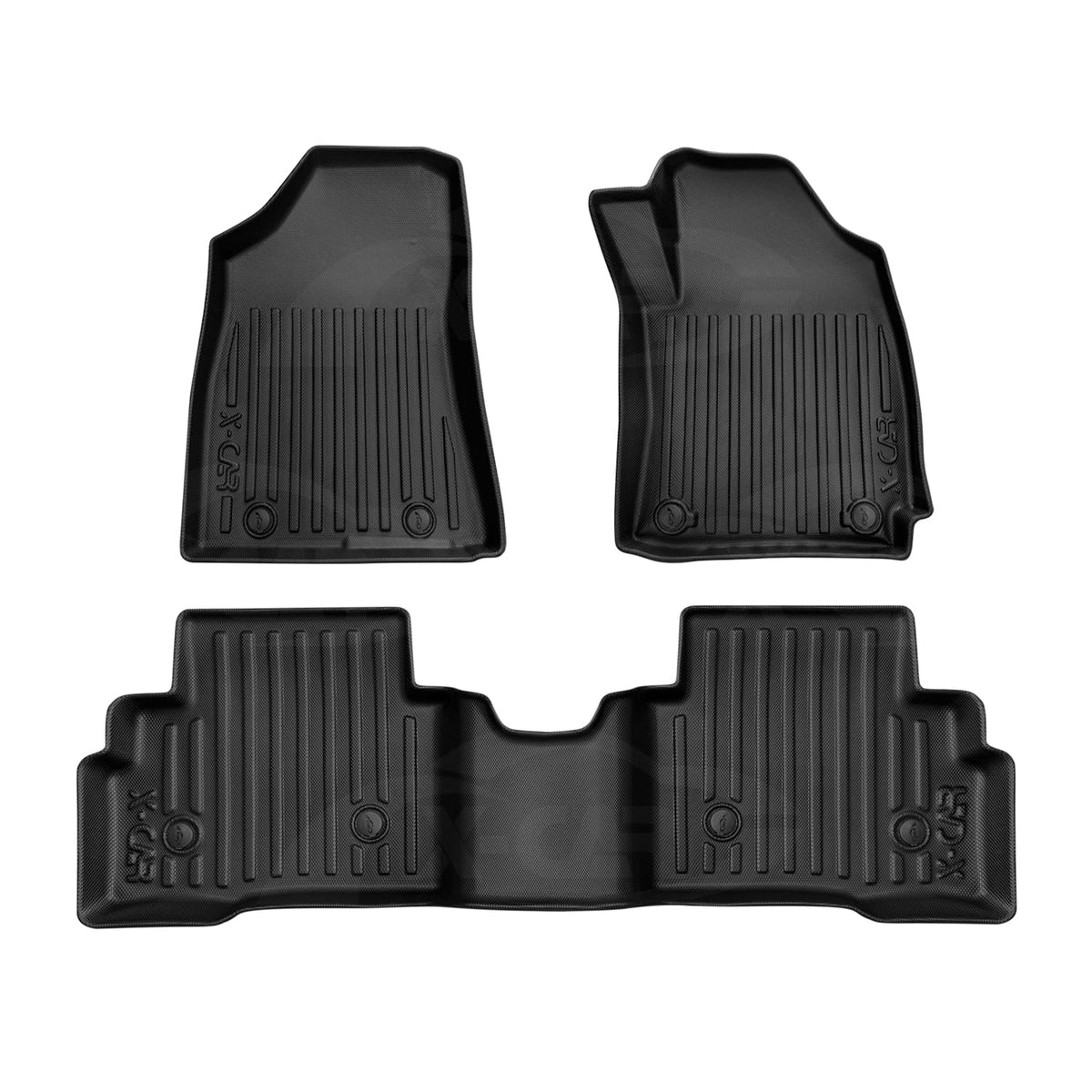 3D Floor Mats for Hyundai Kona 2023-Onwards Hybrid Heavy Duty All Weather Car Waterproof Interior Protection Liner Set