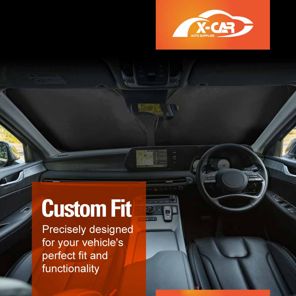 WindScreen Sun Shade for Hyundai Palisade 2020-2025 Blocks UV Rays Foldable Custom Wind Screen Sun Visor Protector