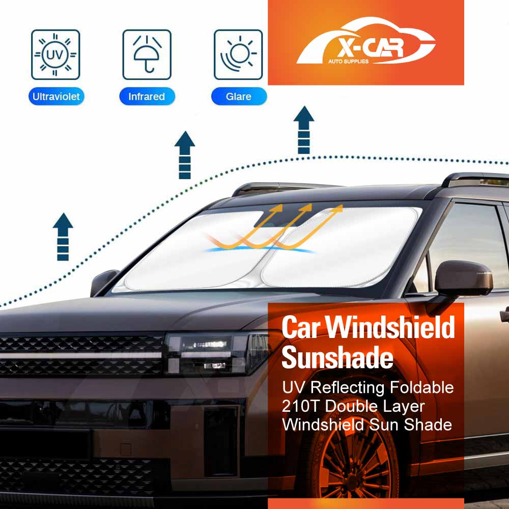 WindScreen Sun Shade for Hyundai SantaFe Santa Fe 6/7 Seater 2024-Onwards Blocks UV Rays Foldable Custom Wind Screen Sun Visor Protector