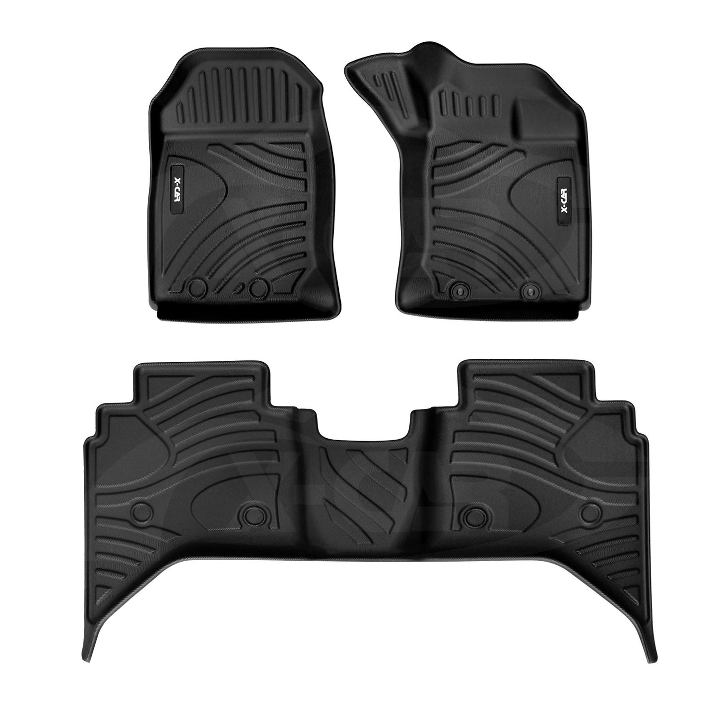 3D Floor Mats for ISUZU D-MAX DMAX Dual Cab 2012-2020 Heavy Duty All Weather Car Mats Carpet Liner Set Car Accessories
