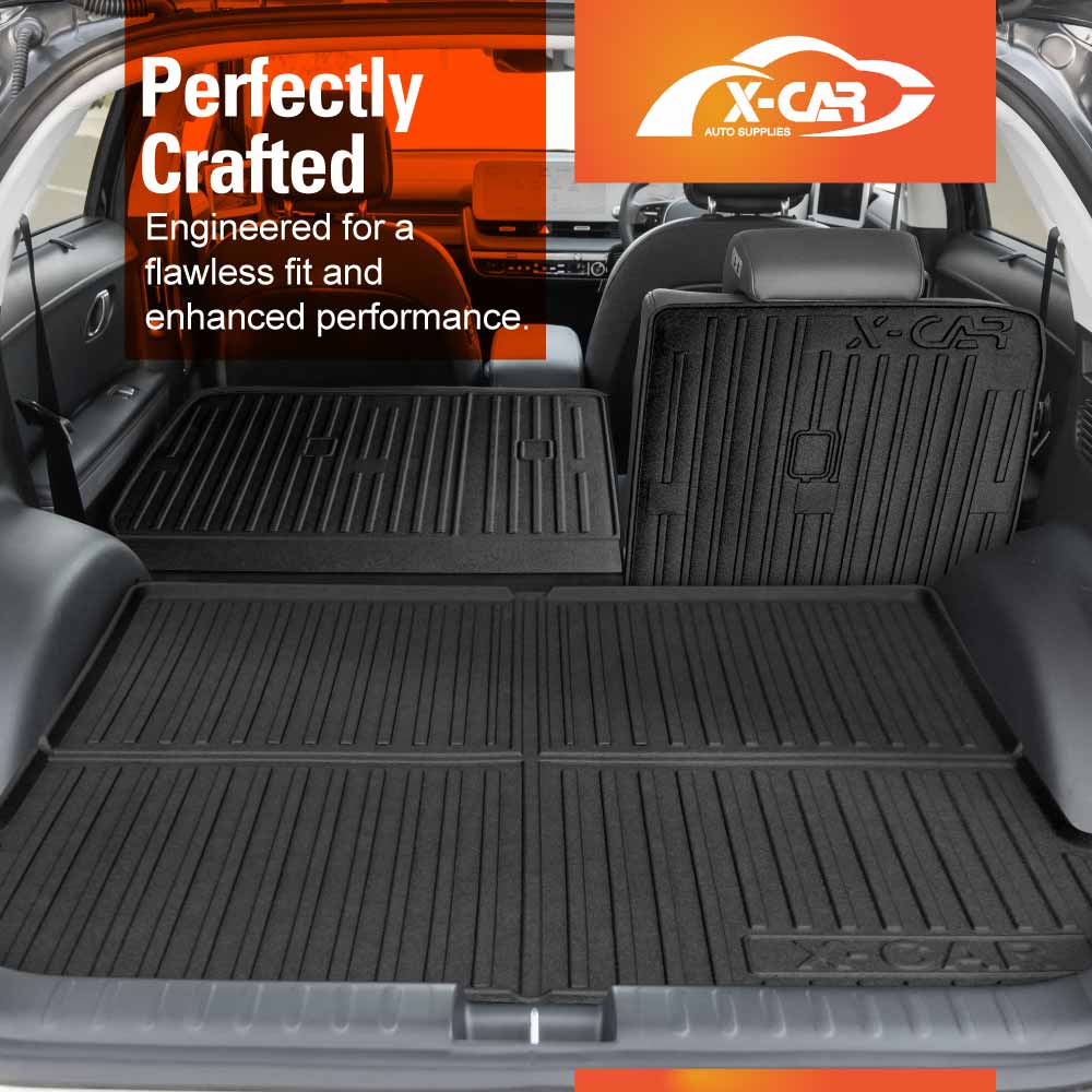 3D Floor Mats Boot Liner for Hyundai IONIQ 5 IONIQ5 2021-2025 All Weather Heavy Duty Cargo Car Trunk Luggage Tray