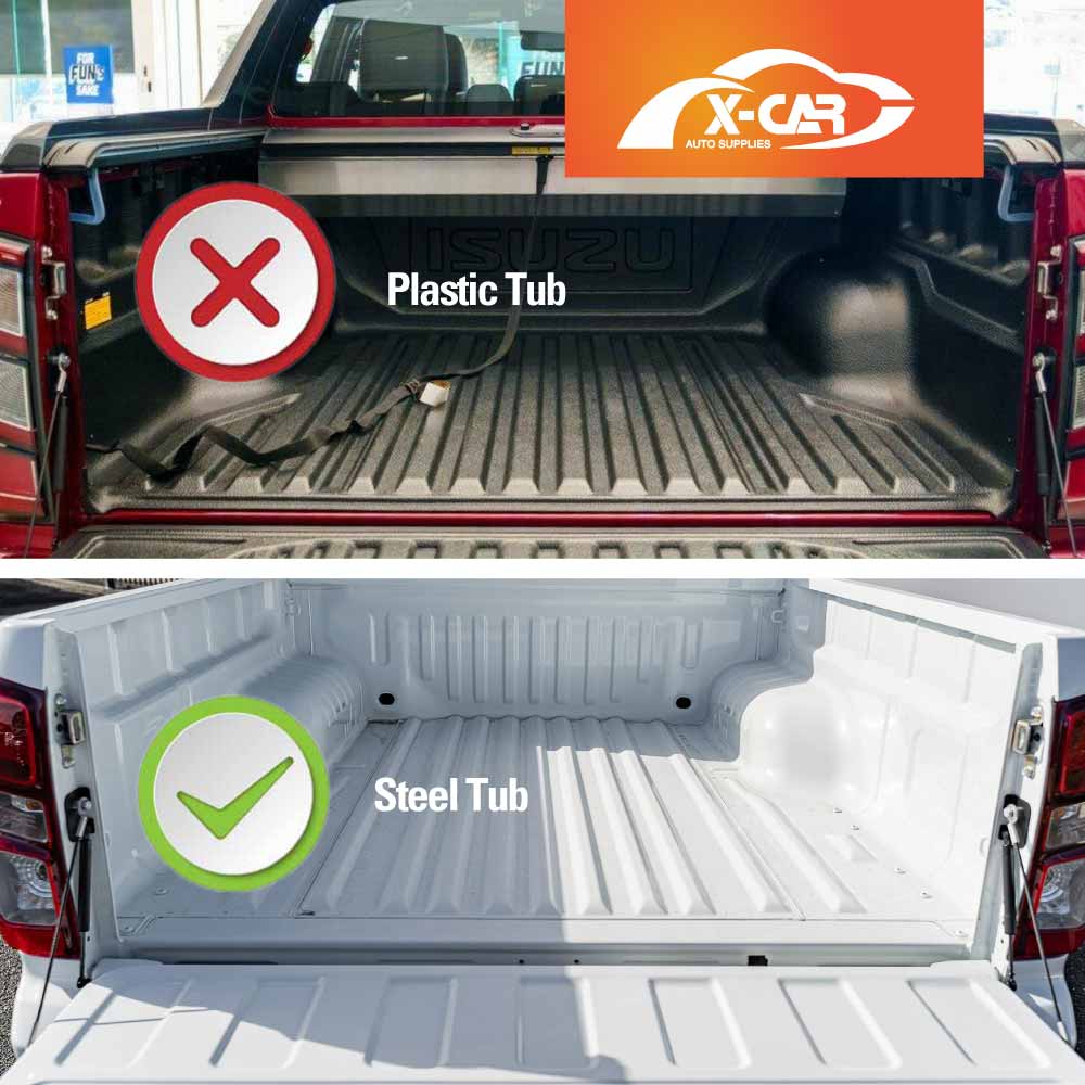 3D Floor Mats Tub Liner for ISUZU D-MAX DMAX Dual Cab 2020-Onwards All Weather Heavy Duty Cargo Car Trunk Luggage Tray
