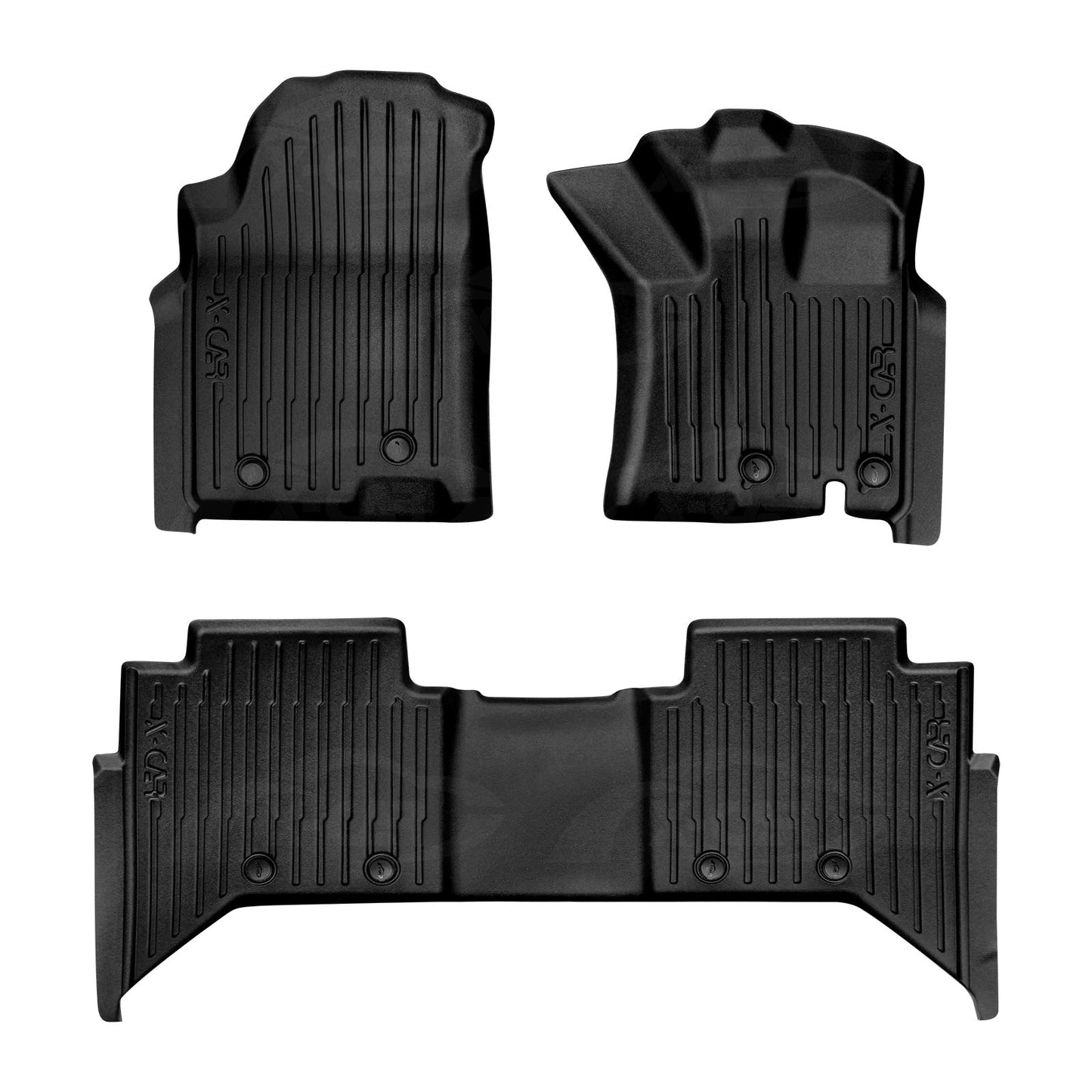 3D Floor Mats for JAC T9 Dual Cab 2024-Onwards Heavy Duty All Weather Car Waterproof Interior Protection Liner Set