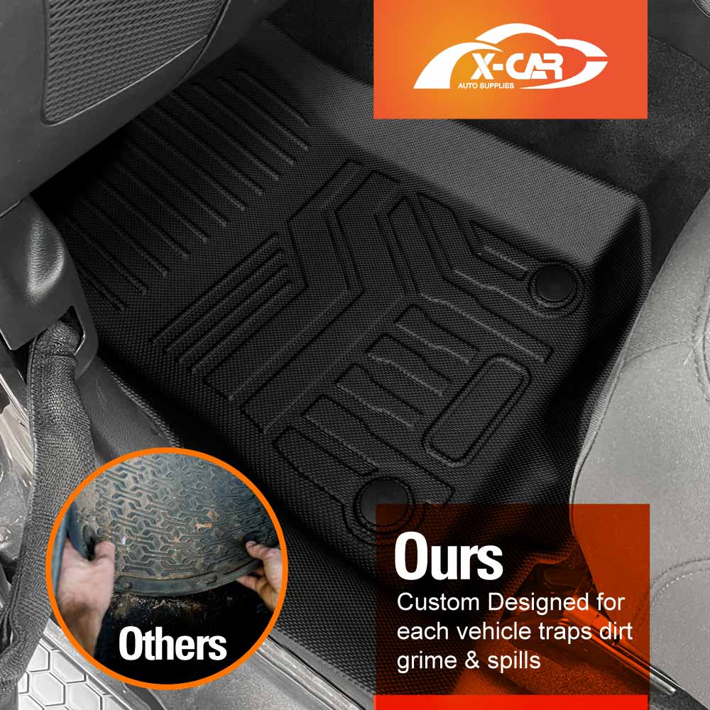 3D Floor Mats Boot Liner Set for Jeep Wrangler JL Series 4-Door 2018-Onwards All Weather Heavy Duty Cargo Car Trunk Luggage Tray
