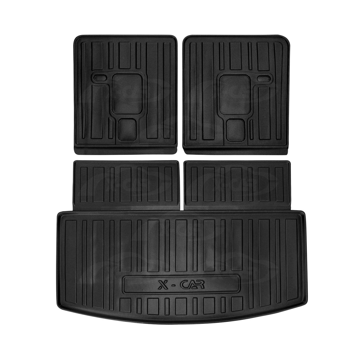 Boot Liners for Jeep Grand Cherokee WL 7 Seater Petrol 2021-Onwards All Weather Heavy Duty Cargo Trunk Mat Luggage Tray 3 Pcs Set