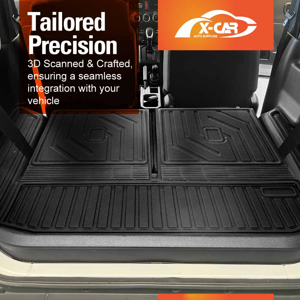 Split Fold Boot Liner for Suzuki Jimny 3-Door 2018-Onwards Heavy Duty Cargo Trunk Mat Luggage Tray