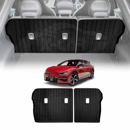 Back Seat Protector for Kia EV6 2021-Onwards All Weather Heavy Duty Car Kick Cargo Mats Cover Accessories