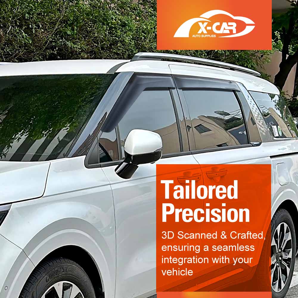 Weathershields for Kia Carnival KA4 Series 2020-Onwards Car Weather Shields Wind Deflectors Window Sun Visor 4-Piece Set
