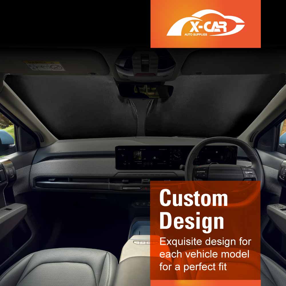 WindScreen Sun Shade for Kia EV3 2025-Onwards Blocks UV Rays Foldable Custom Wind Screen Sun Visor Protector