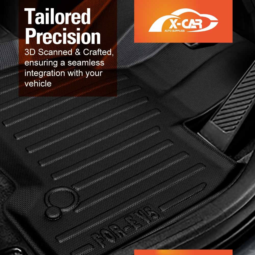 3D Floor Mats Boot Liner Set for Kia EV5 2024-Onwards All Weather Heavy Duty Cargo Car Trunk Luggage Tray