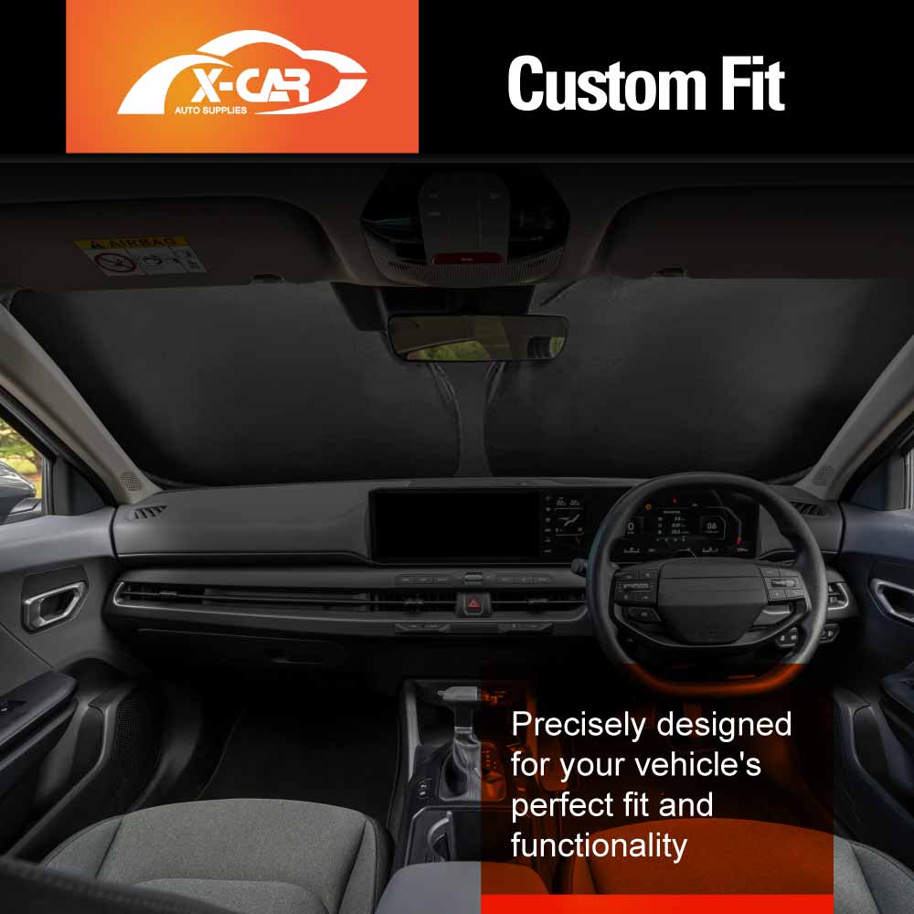 WindScreen Sun Shade for Kia K4 2024-Onwards Blocks UV Rays Foldable Custom Wind Screen Sun Visor Protector