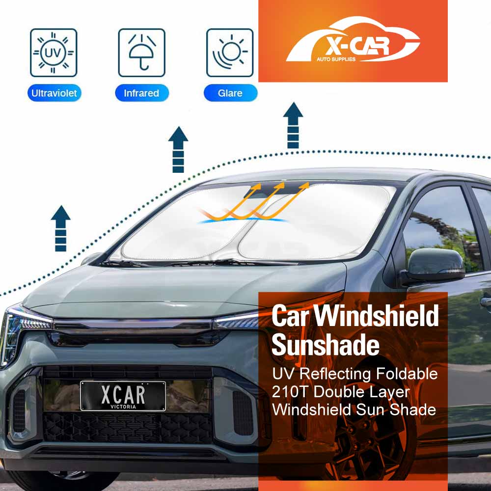 WindScreen Sun Shade for Kia Picanto 2016-2025 Blocks UV Rays Foldable Custom Wind Screen Sun Visor Protector