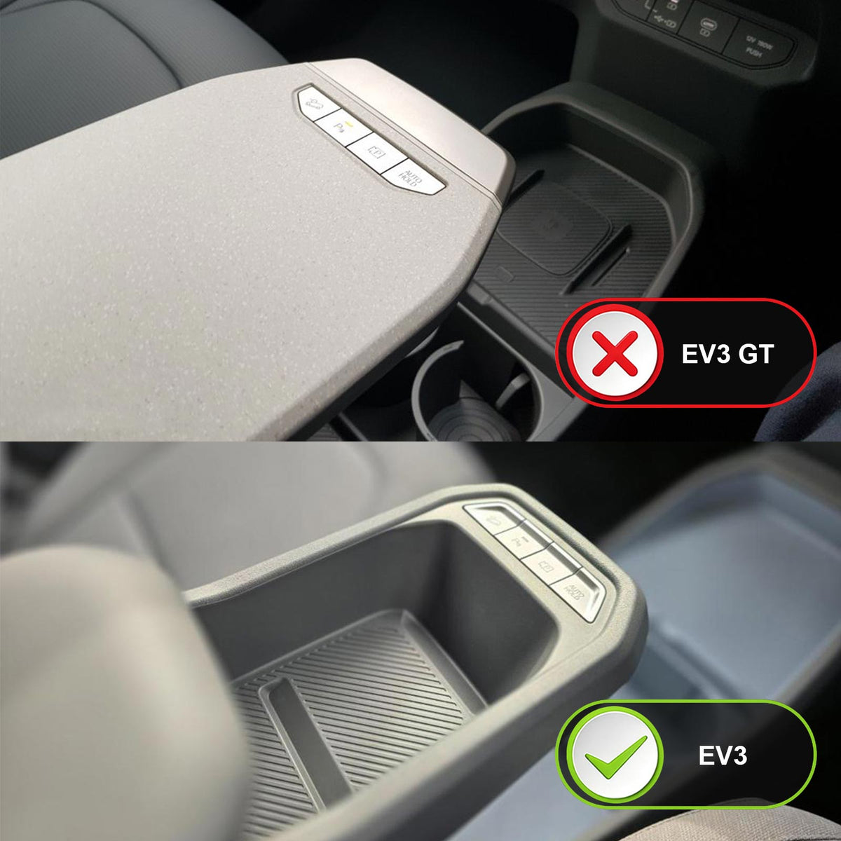 Armrest Organiser Tray for Kia EV3 2025-Onwards Centre Console Storage Box Insert Interior Accessories