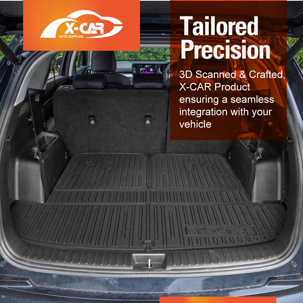 3D Floor Mats Boot Liners Set for Kia Sorento 2020-Onwards All Weather Heavy Duty Cargo Car Trunk Luggage Tray