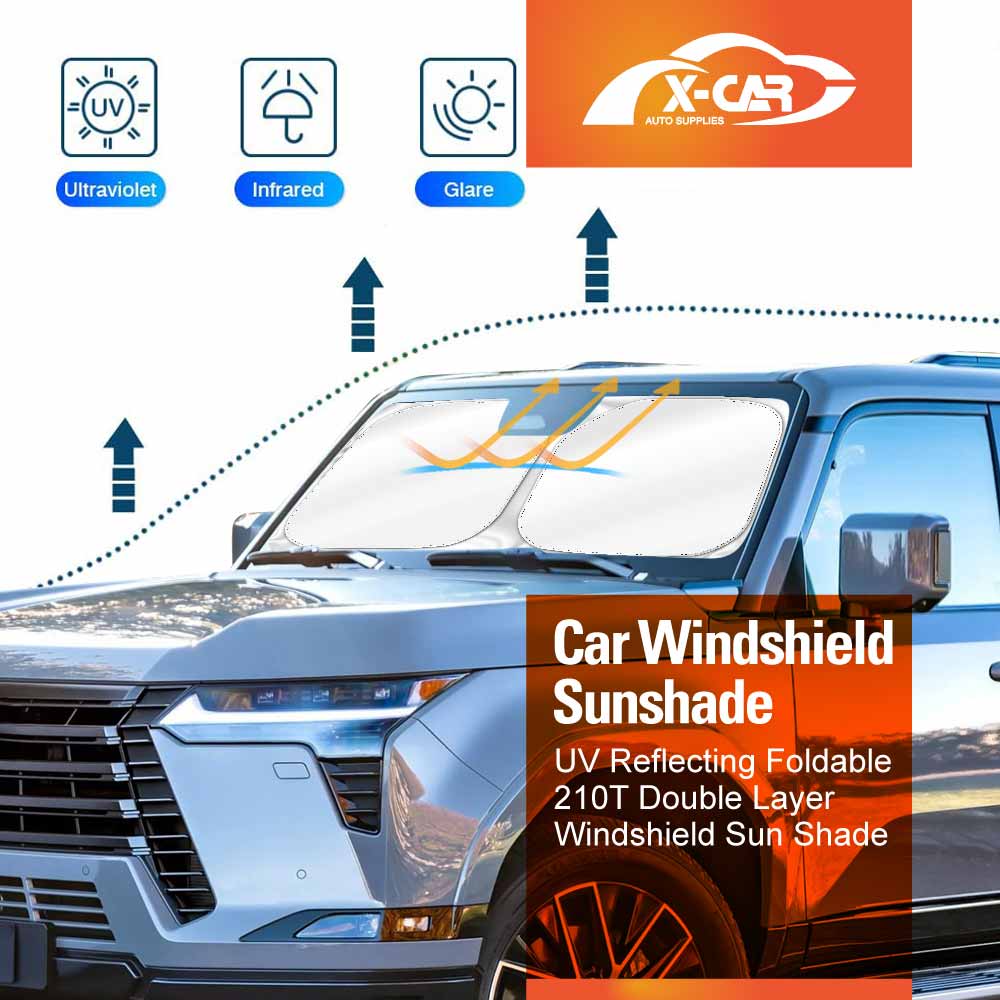 WindScreen Sun Shade for Lexus GX 550 GX550 2024-Onwards Blocks UV Rays Foldable Custom Wind Screen Sun Visor Protector