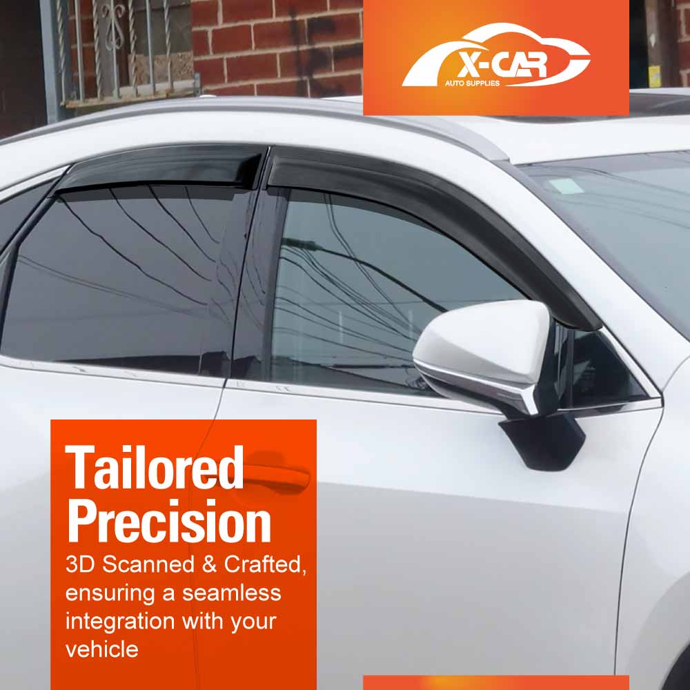 Weathershields for Lexus NX250 NX350 NX350h NX450h 2022-Onwards Car Weather Shields Wind Deflectors Window Sun Visor 4 Pcs