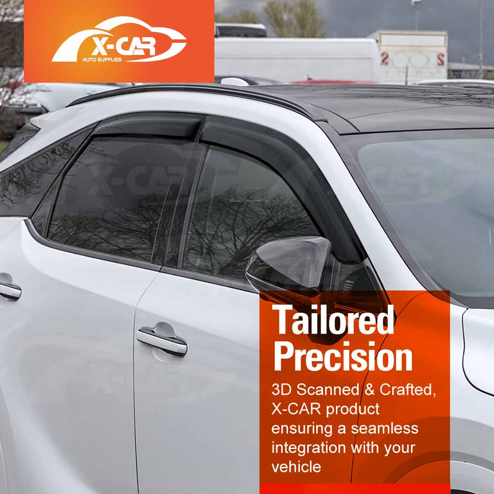 Weathershields for Lexus RX RX350 RX500 2022-Onwards Car Weather Shields Wind Deflectors Window Sun Visor 4 Pcs