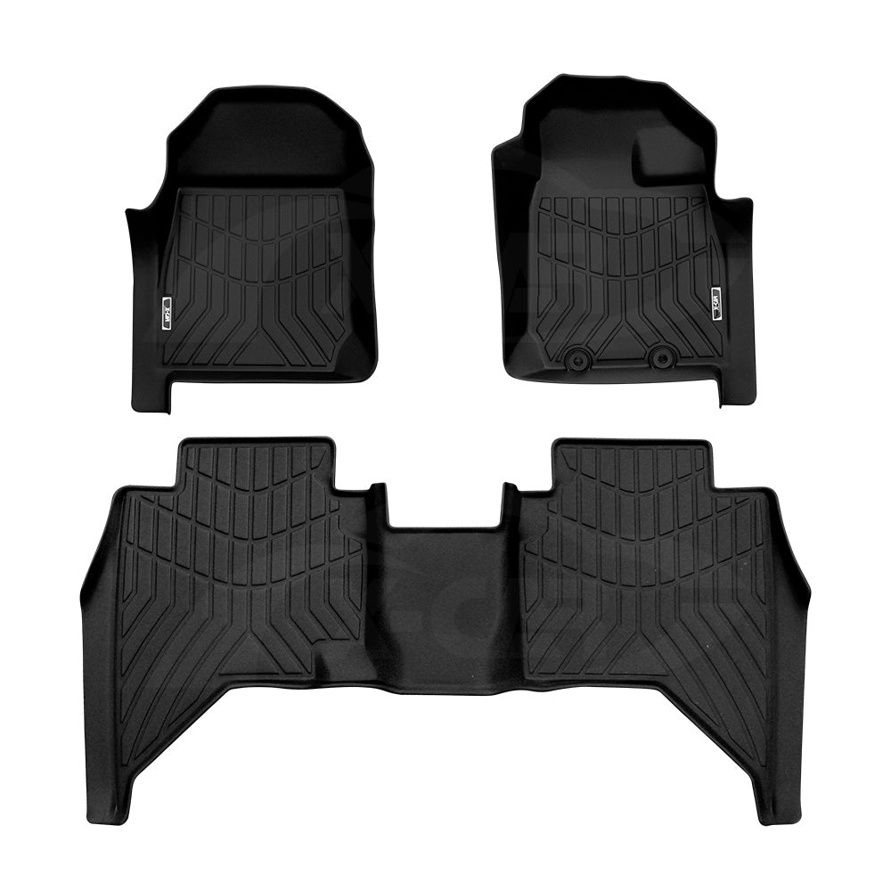 3D Floor Mats for Mazda BT-50 BT50 Dual Cab TF Series 2020-Onwards Heavy Duty All Weather Car Mats Carpet Liner Set Car Accessories