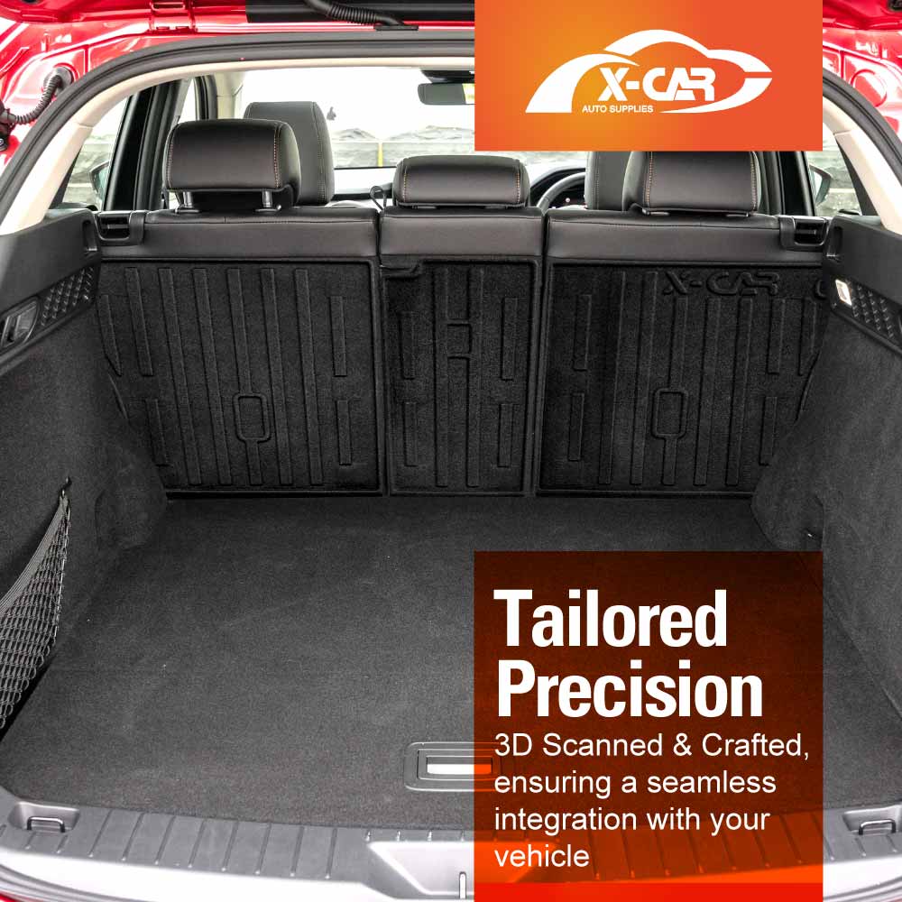 3D Floor Mats Boot Liner Set for Mazda CX-60 CX60 2023-Onwards All Weather Heavy Duty Cargo Kick Mats Back Seat Protector Cover