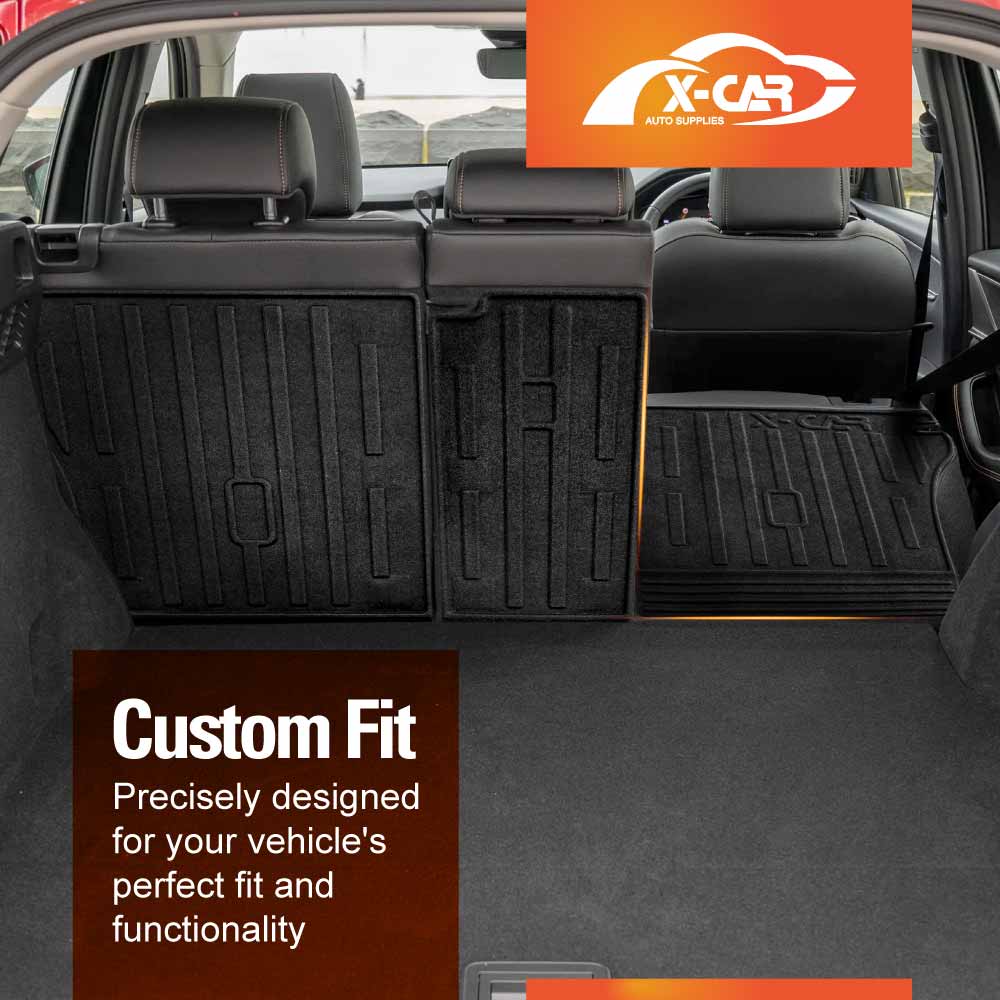 3D Floor Mats Boot Liner Set for Mazda CX-60 CX60 2023-Onwards All Weather Heavy Duty Cargo Kick Mats Back Seat Protector Cover