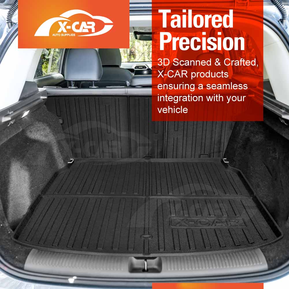 3D Floor Mats Boot Liner Set for MG ZS 2024-Onwards All Weather Heavy Duty Cargo Car Trunk Luggage Tray
