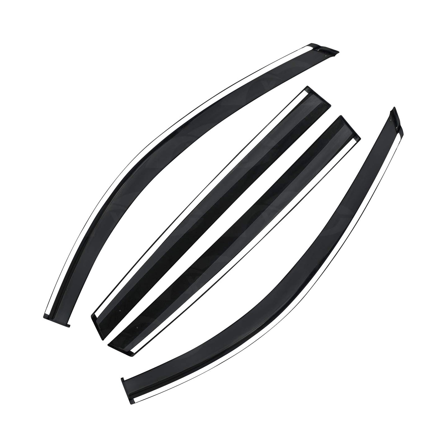 Weathershields for Mazda CX8 CX-8 2018-2024 Car Weather Shields Wind Deflectors Window Sun Visor 4-Piece Set
