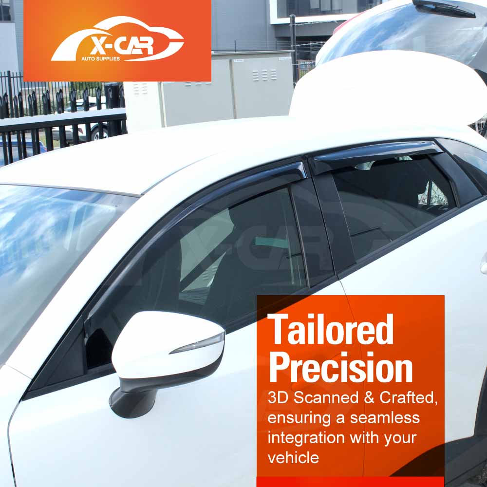 Weathershields for Mazda CX-3 2015-Onwards Car Weather Shields Wind Deflectors Window Sun Visor