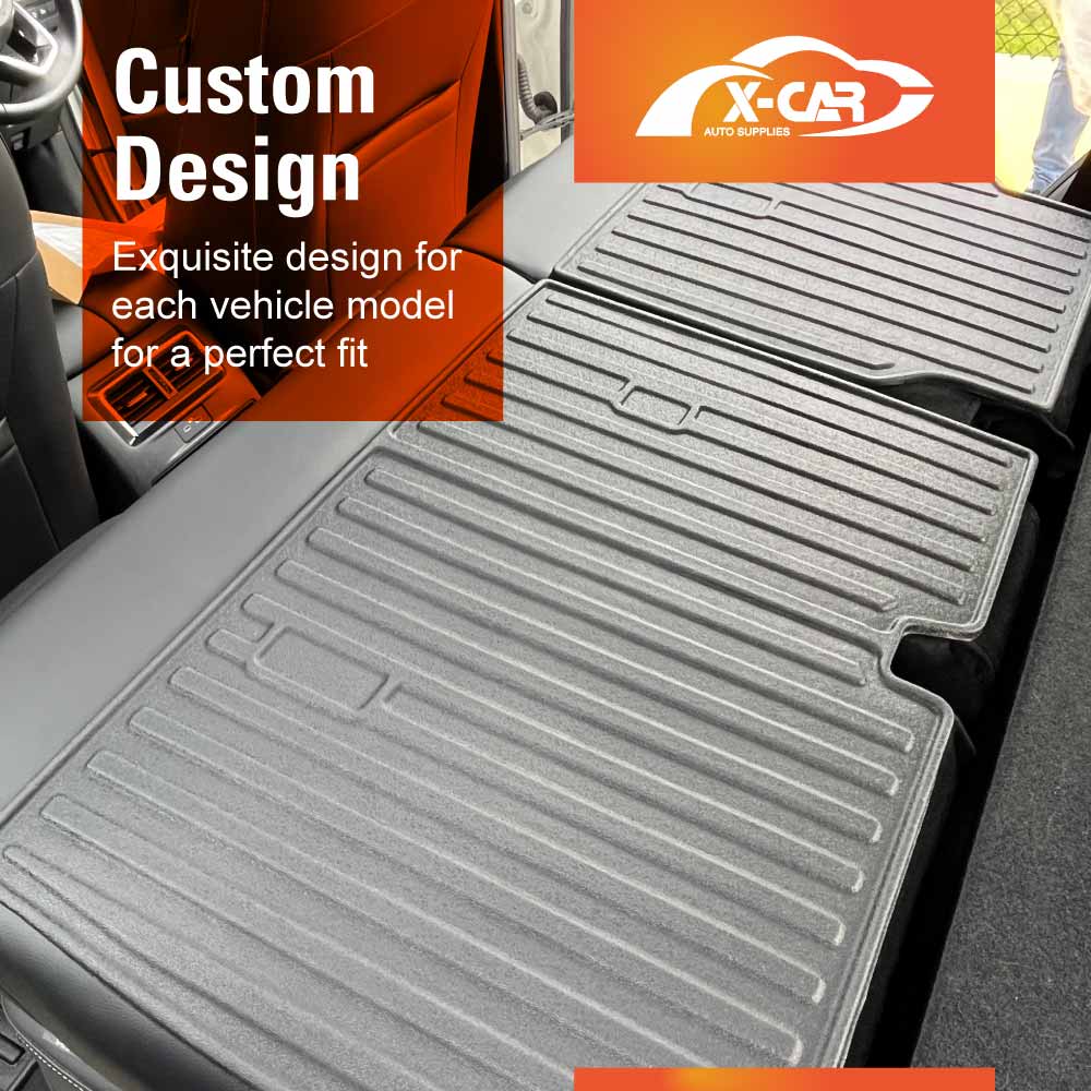 3D Floor Mats Boot Liner Set for Mazda CX-70 CX70 2024-Onwards All Weather Heavy Duty Cargo Kick Mats Back Seat Protector Cover