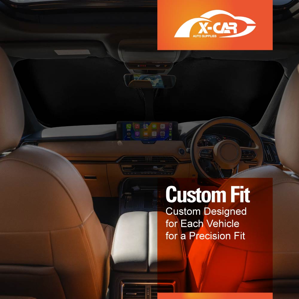 WindScreen Sun Shade for Mazda CX-80 CX80 2024-2025 Blocks UV Rays Foldable Custom Wind Screen Sun Visor Protector