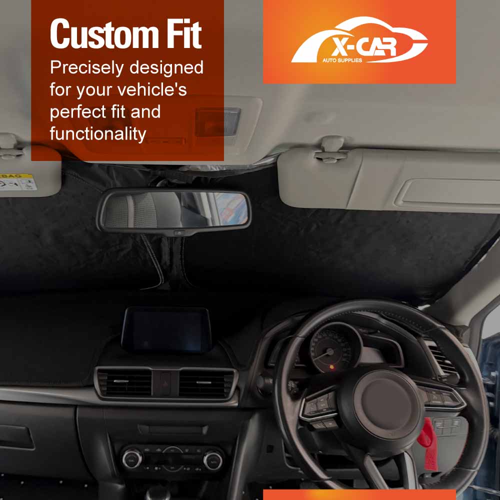 WindScreen Sun Shade for Mazda 3 2014-2019 BN BM Blocks UV Rays Foldable Custom Wind Screen Sun Visor Protector