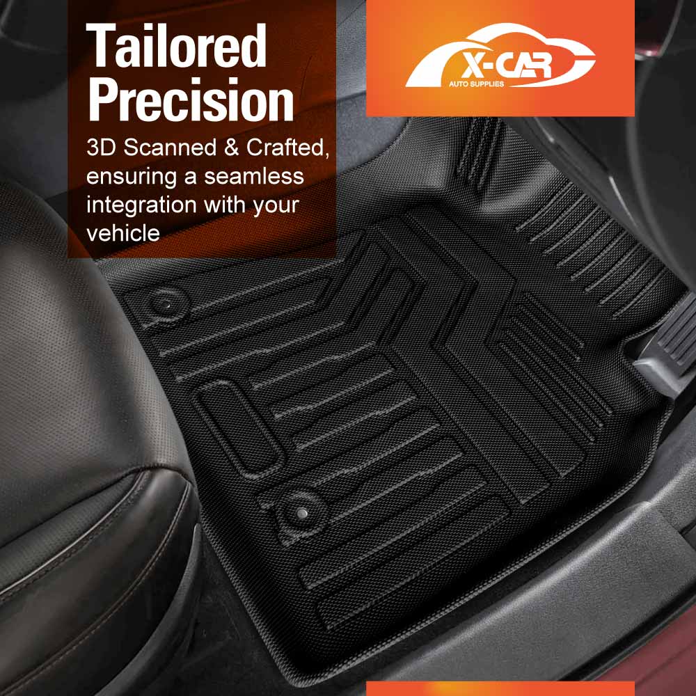 3D Floor Mats for Mazda 3 BP Series Hatch Sedan 2019-2025 Heavy Duty All Weather Car Mats Carpet Liner Set