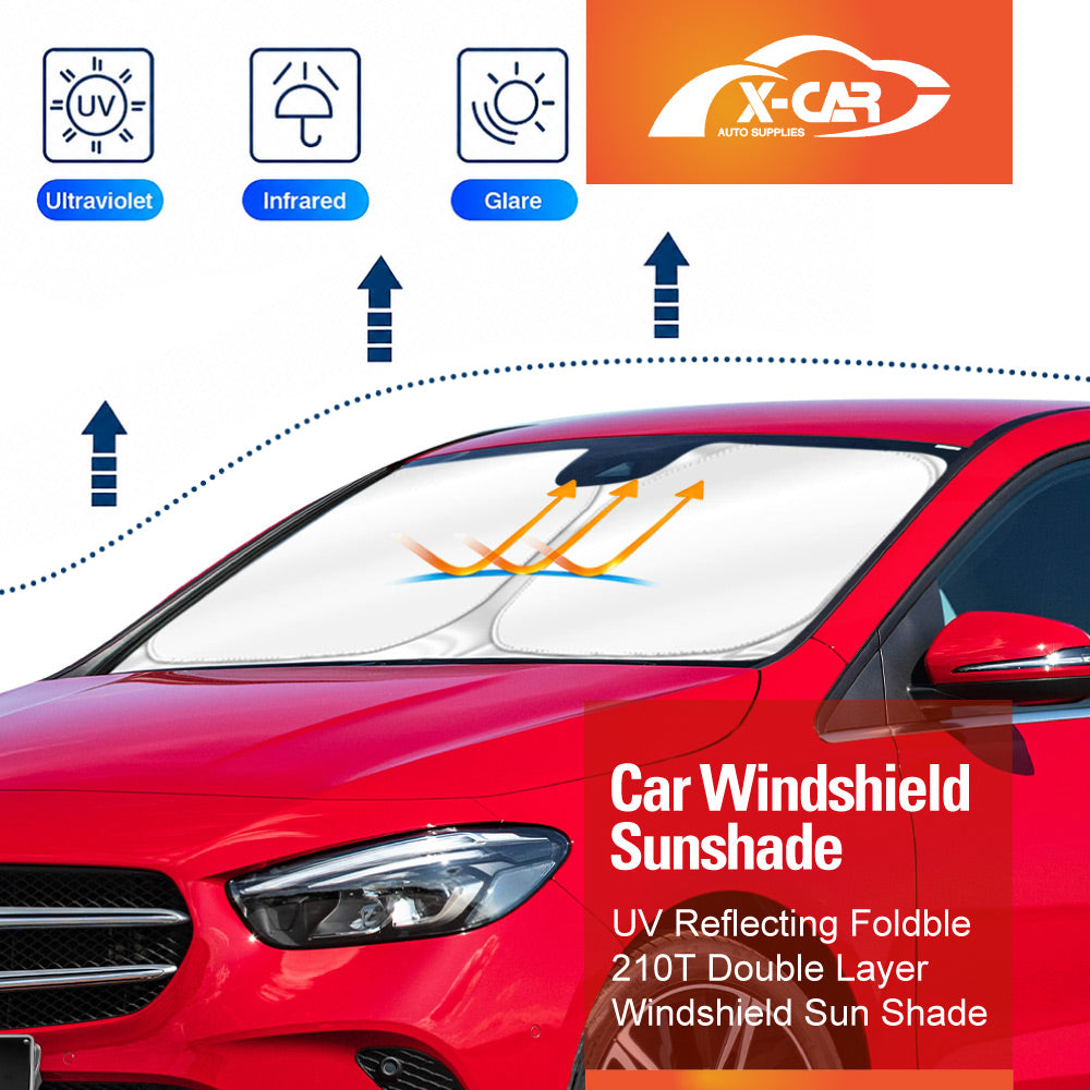 WindScreen Sun Shade for Mercedes-Benz B-Class W247 2019-2023 Blocks UV Rays Foldable Custom Wind Screen Sun Visor Protector