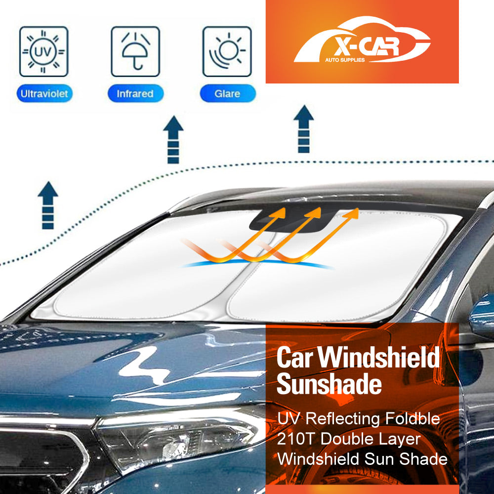 WindScreen Sun Shade for Mercedes-Benz EQA H243 Series 2021-Onwards Blocks UV Rays Foldable Custom Wind Screen Sun Visor Protector