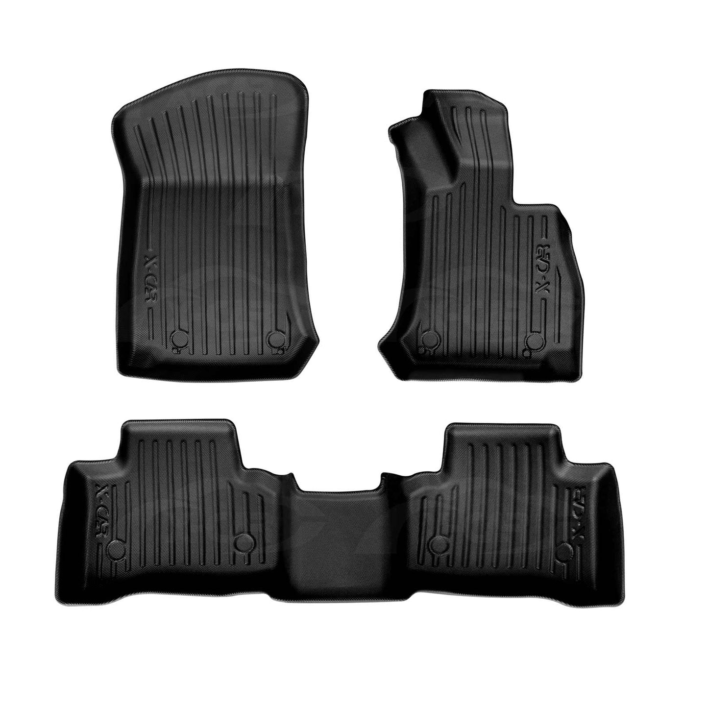 3D Floor Mats for Mercedes-Benz GLC Class 2015-2022 Heavy Duty All Weather Car Carpet Liner Set Accessories