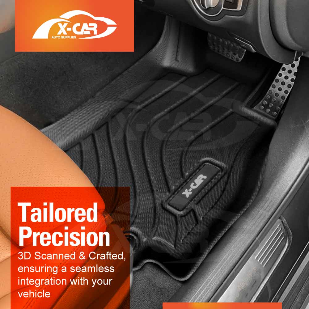 3D Floor Mats Boot Liner for Mercedes-Benz C-Class Sedan 2014-2022 All Weather Heavy Duty Cargo Car Trunk Luggage Tray