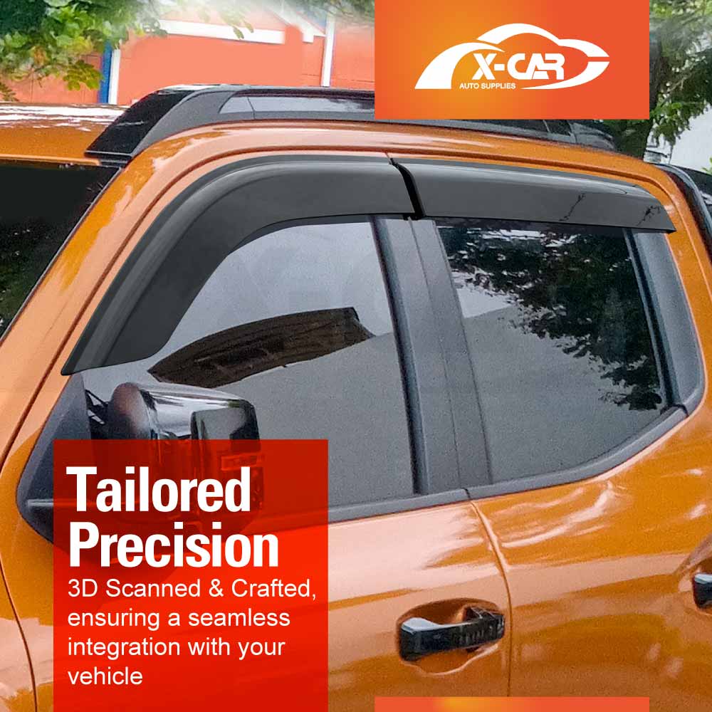 Weathershields for Mitsubishi Triton MV Double Cab 2024-2025 Car Weather Shields Wind Deflectors Window Sun Visor