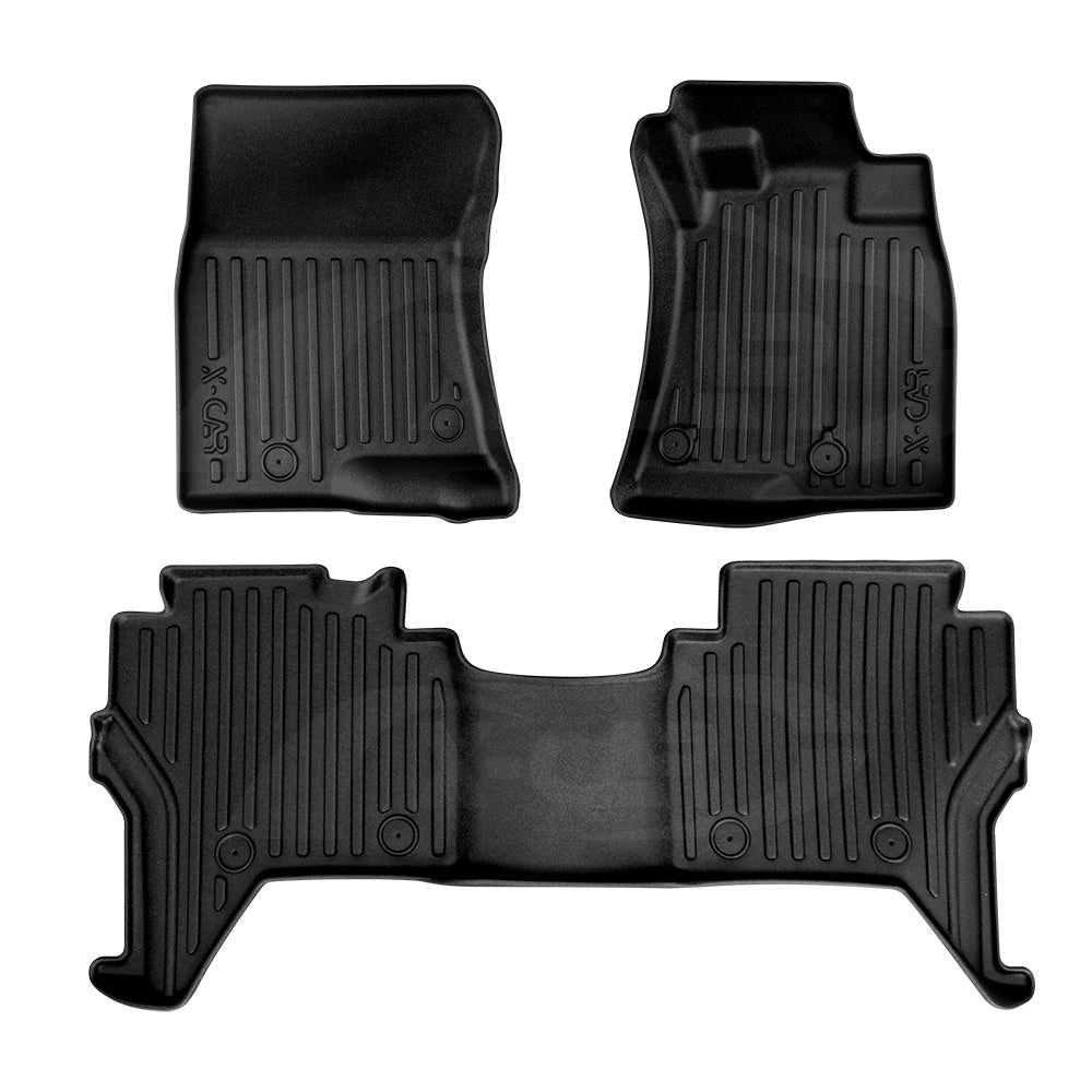 3D Floor Mats for Mitsubishi Pajero 2006-2022 Heavy Duty All Weather Front Rear Car Mats Carpet Liner