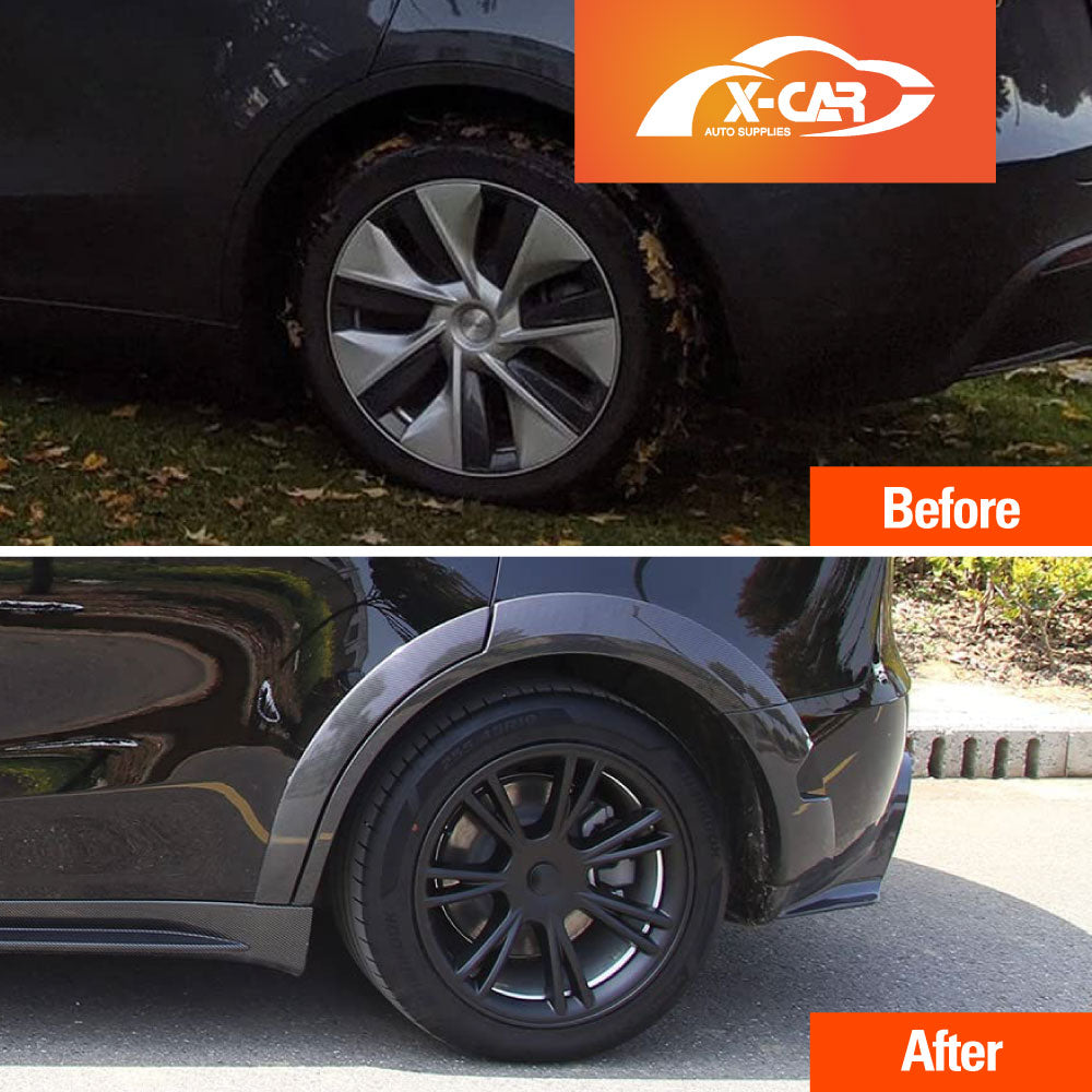 Tesla Model Y 2022-2025 Gemini Wheel Protector Cover Caps 19 Inch Rim Hubcap Replacement Hub Cap Matt Black