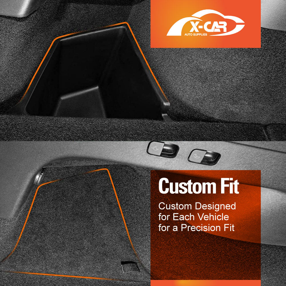 Trunk Side Storage Bins for Tesla Model Y Juniper 2025-Onwards Rear Cargo Organizer Box Hidden Compartment Accessories