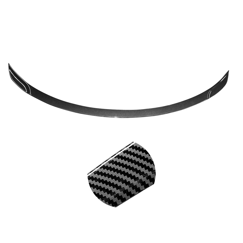 Sporty Carbon Fiber Style Spoiler for Tesla Model 3 Highland 2023-2025 Rear Trunk Wing Lip Tail Performance Upgrade